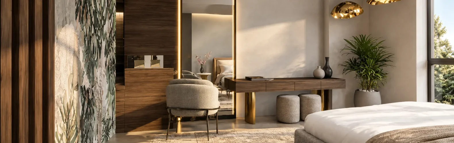 Hotel interior design με σύγχρονο υπνοδωμάτιο ξενοδοχείου – Γραμμική α