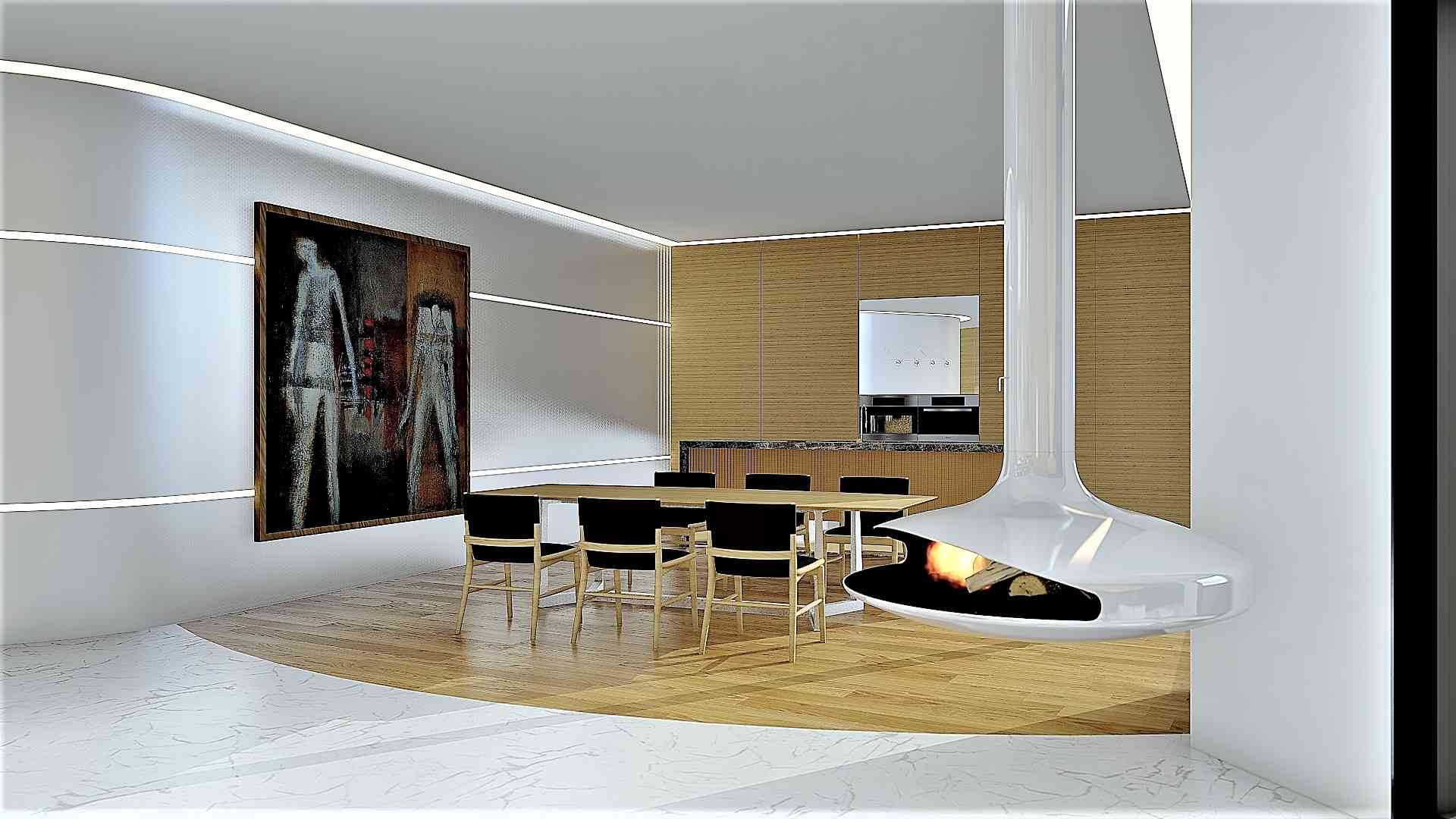 Online Interior Design κατοικίας στη Ζυρίχη – σχεδιασμός living room