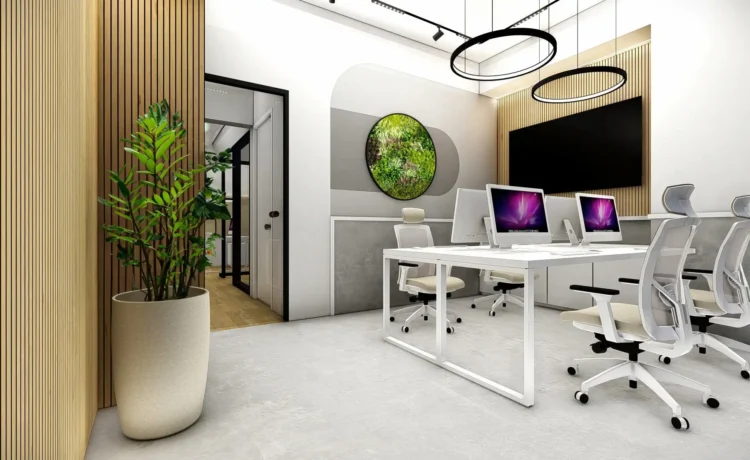 Ανακαίνιση και Interior Design γραφείων Vodafone στην Άνω Τούμπα