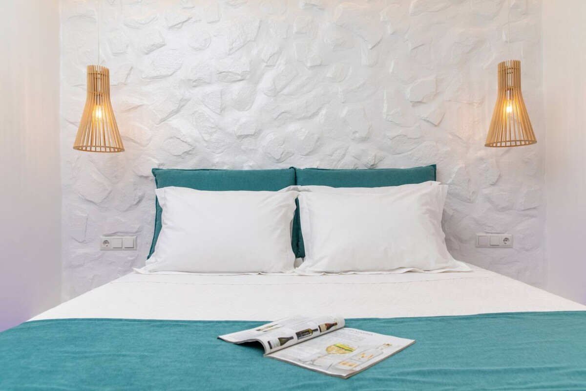 Υπνοδωμάτιο στο Arktos Luxury Apartment στη Νάξο Arktos Luxury Apartment Naxos Bedroom Design