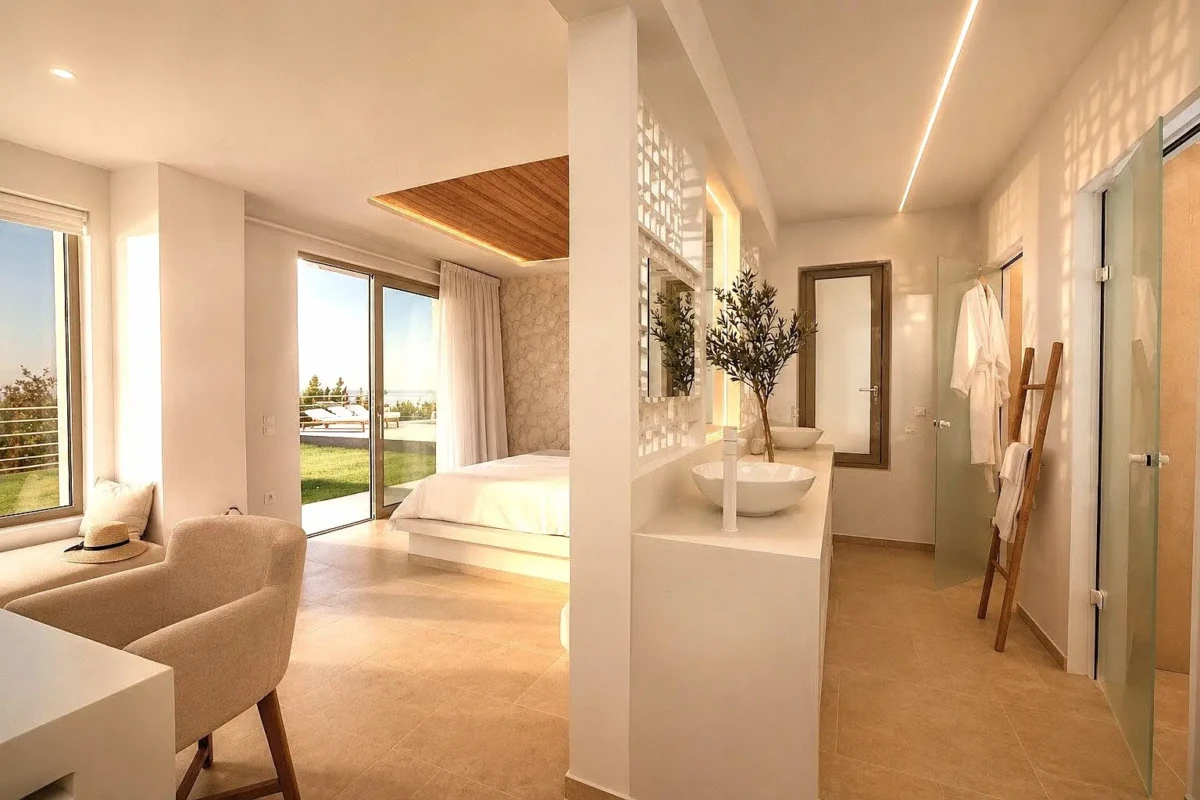 Luxury Villa in Malia, Crete by Grammiki a luxury bedroom suite